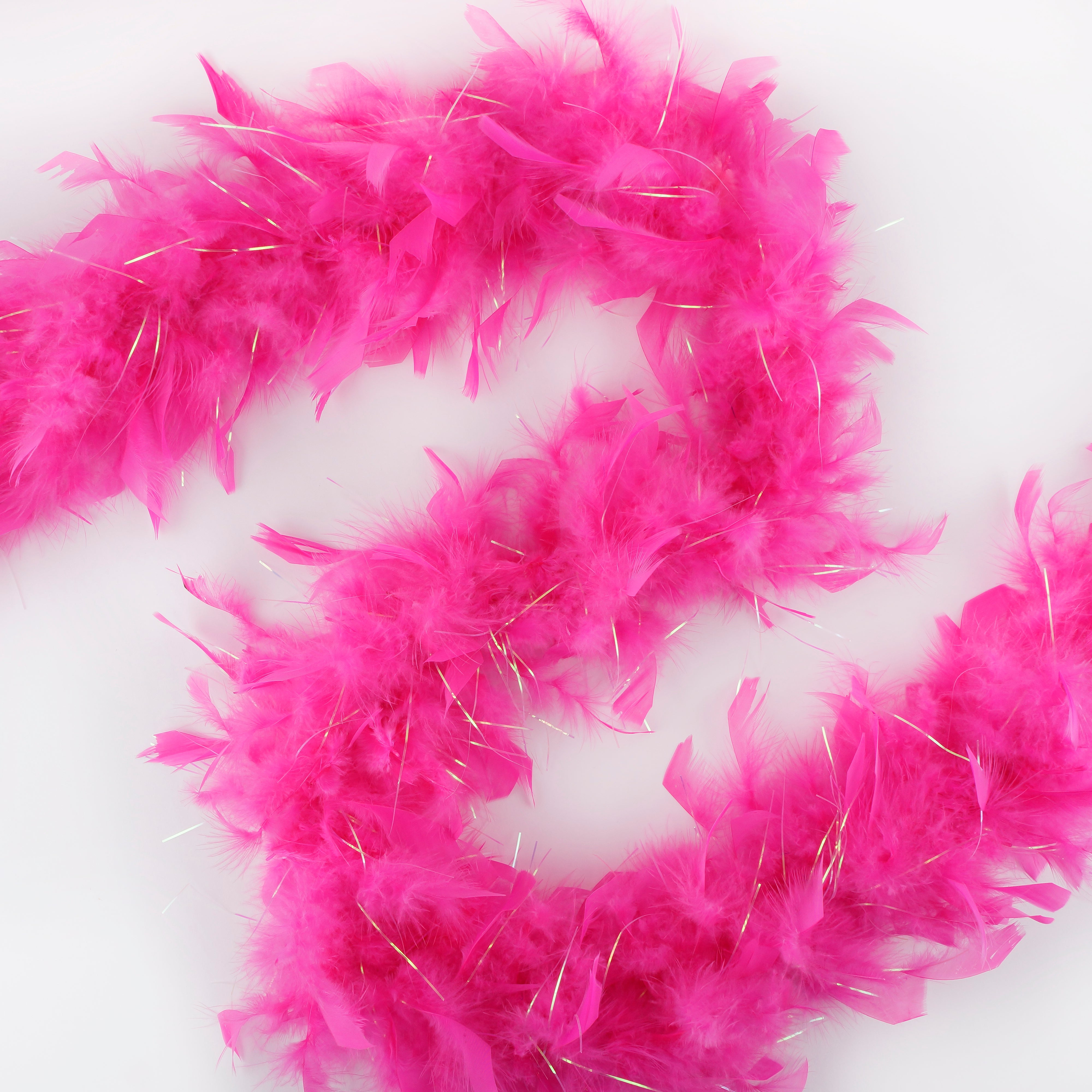 Dress Up Feather Boa for Little Girls - White/Opal Lurex