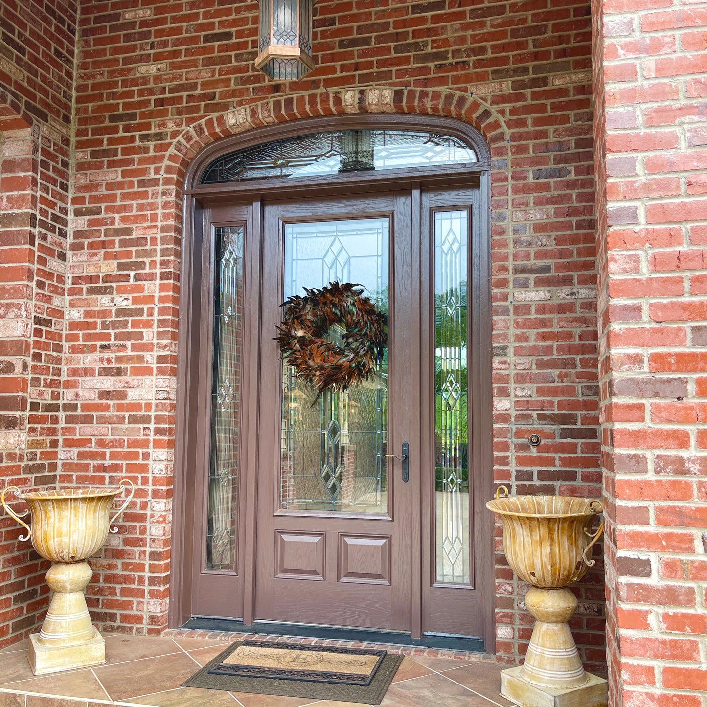 Natural Feather Wreath