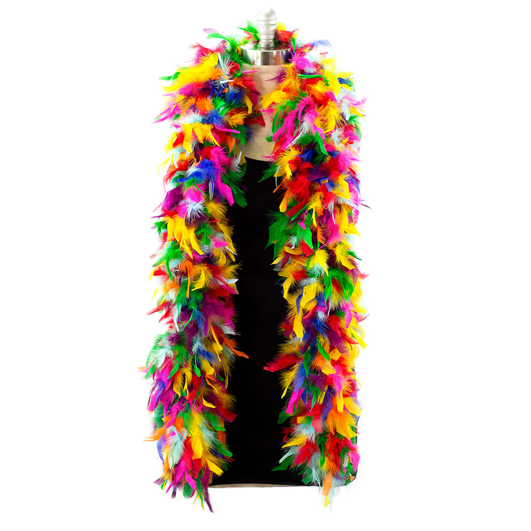 Chandelle Boa - Heavy Weight  - Multi Color - Rainbow Bright