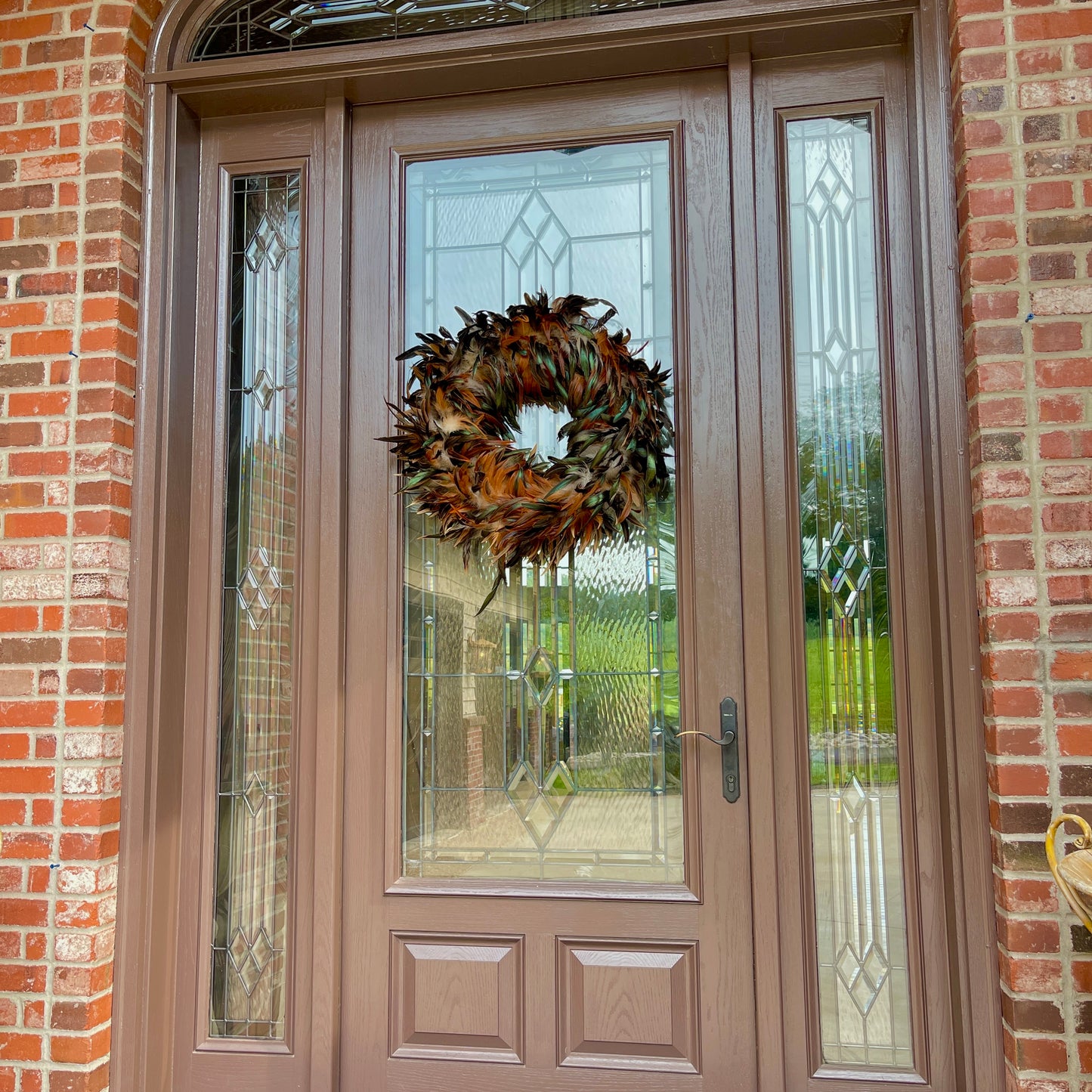 Natural Feather Wreath