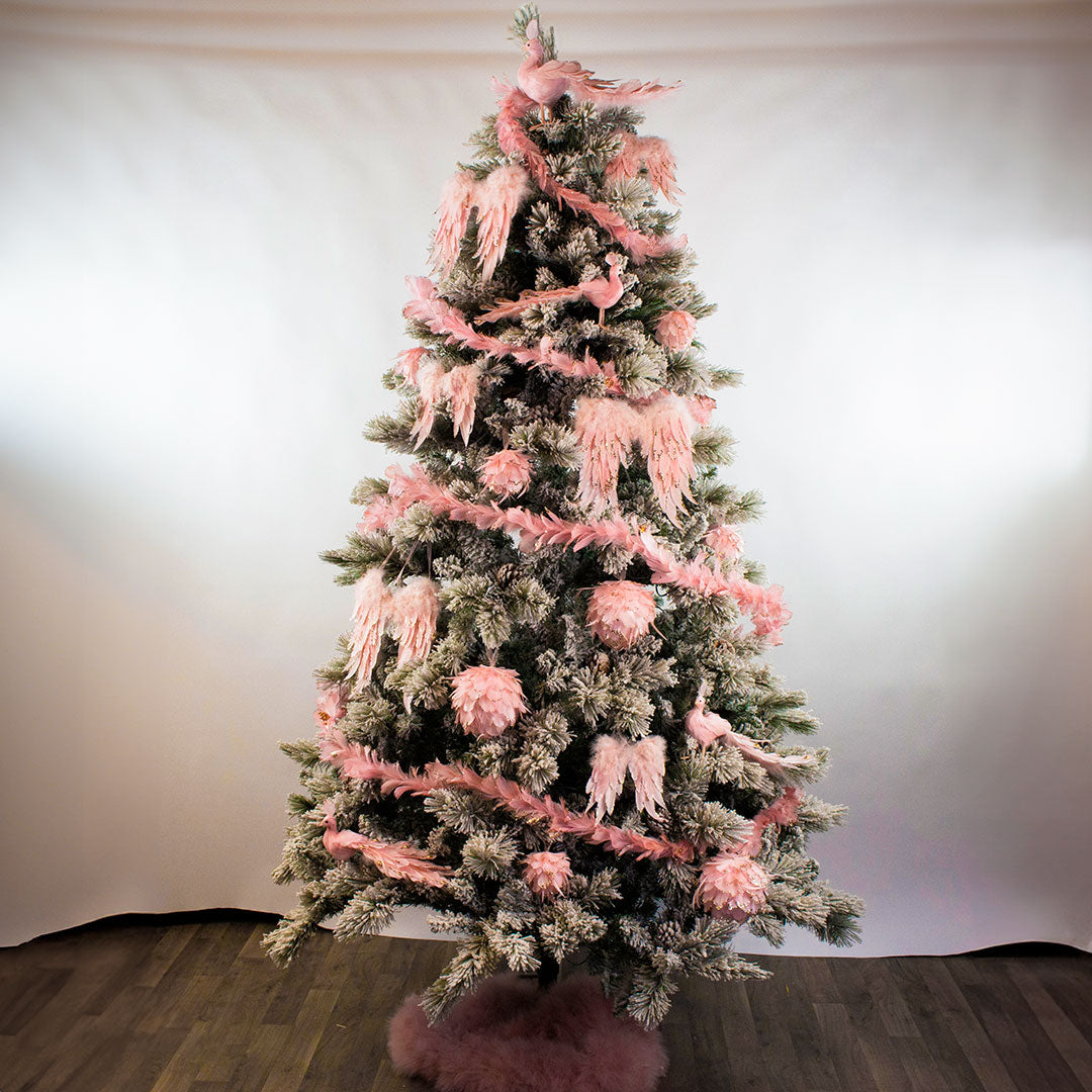 Pink Feather Angel Wing Ornament