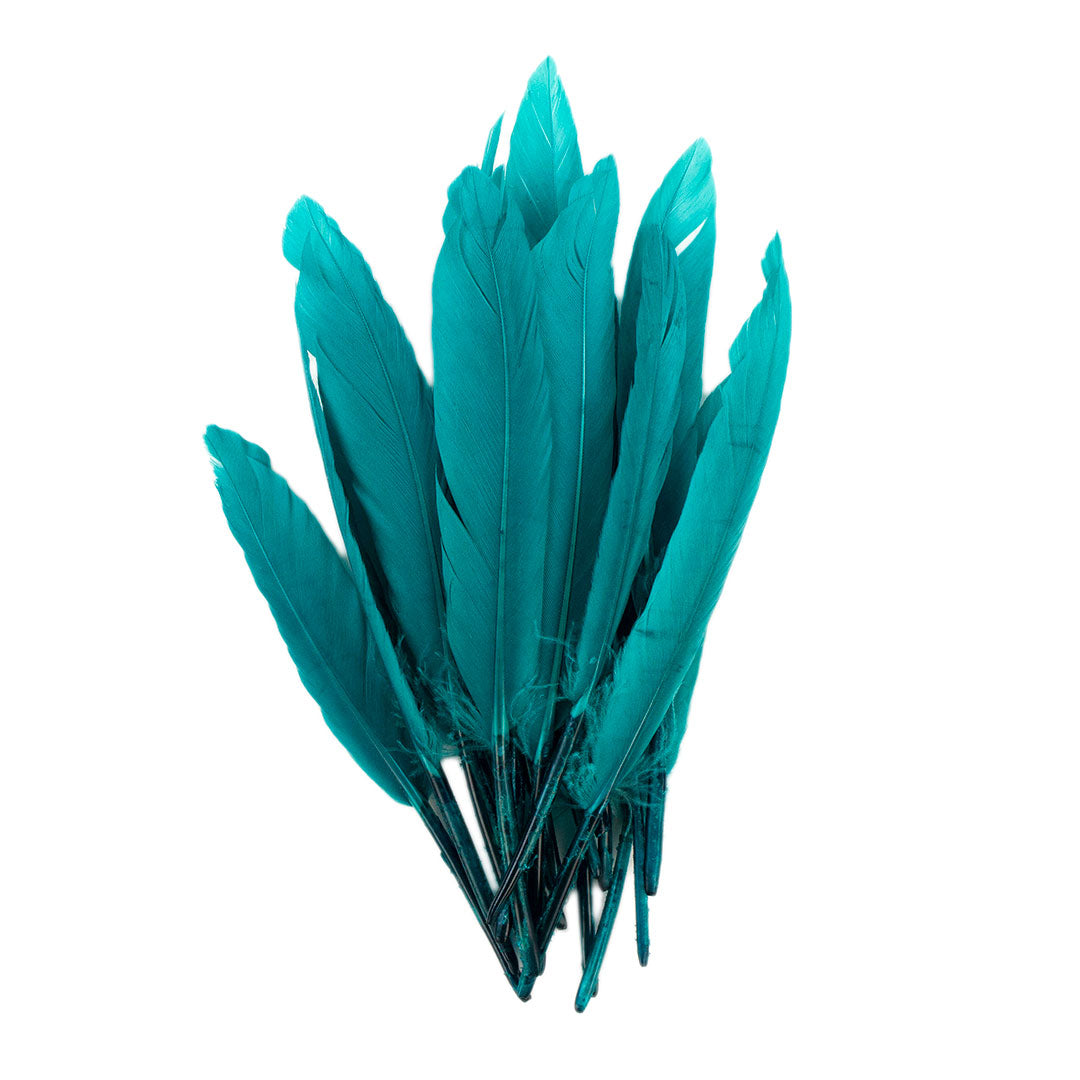 Duck Cosse Feathers - 3 - 6"-Dark Aqua