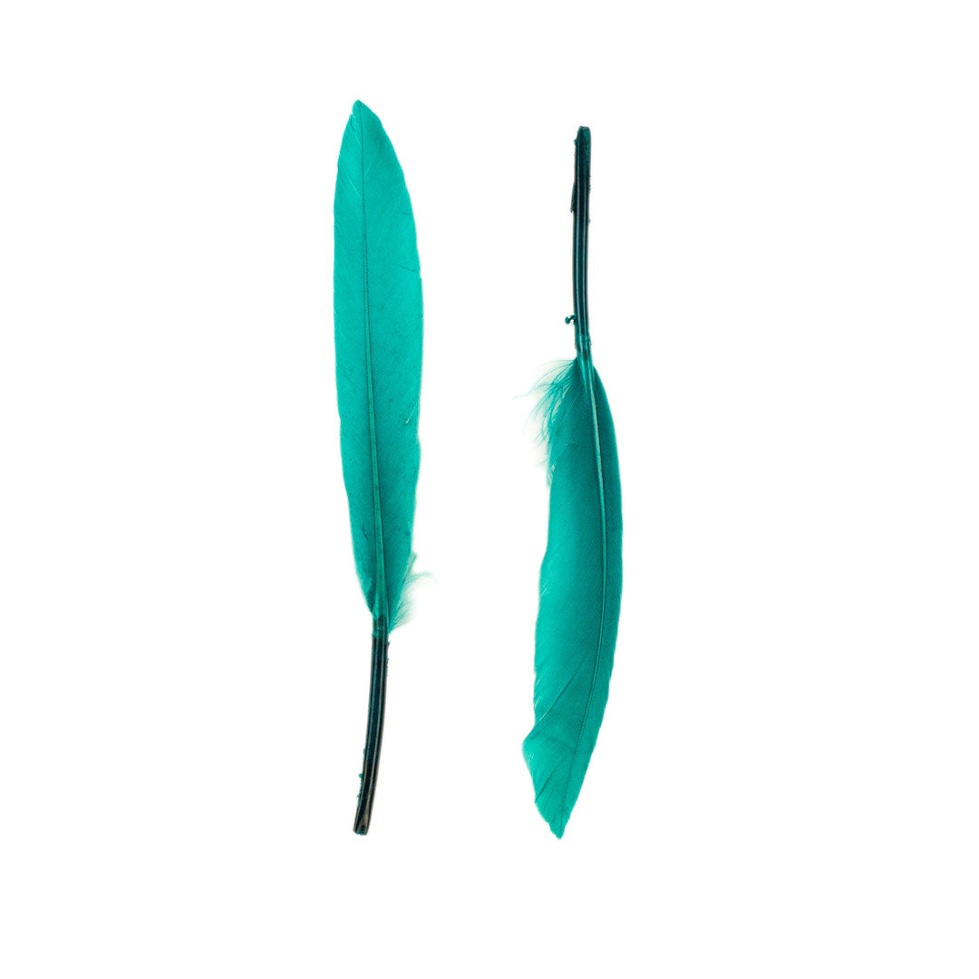 Duck Cosse Feathers - 3 - 6"-Dark Aqua