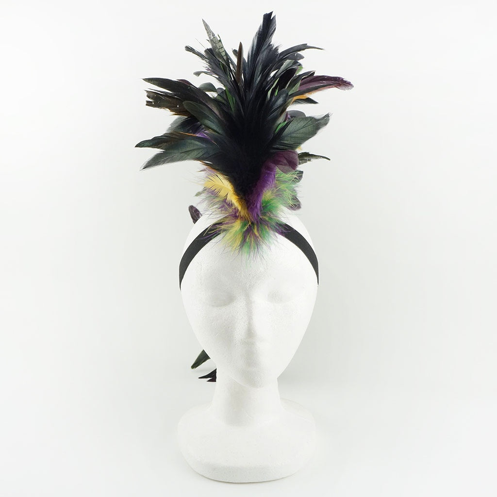 Mardi Gras Feather Mohawk