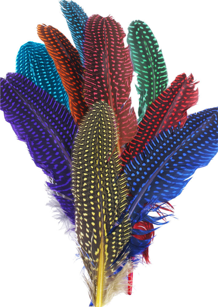 Loose Guinea Rounds Mix Dyed - Classic Mix