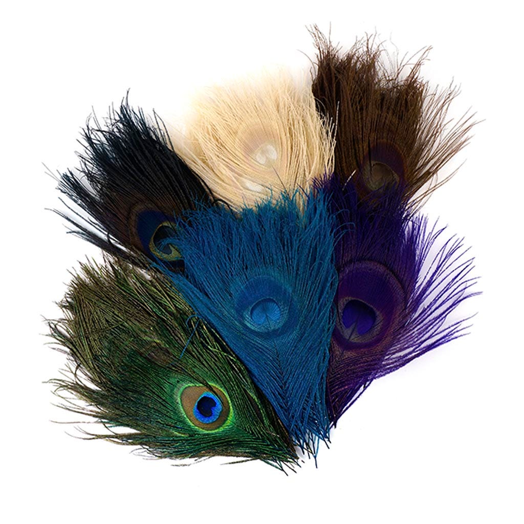 Peacock Assorted Feather Eyes - Assorted Mix