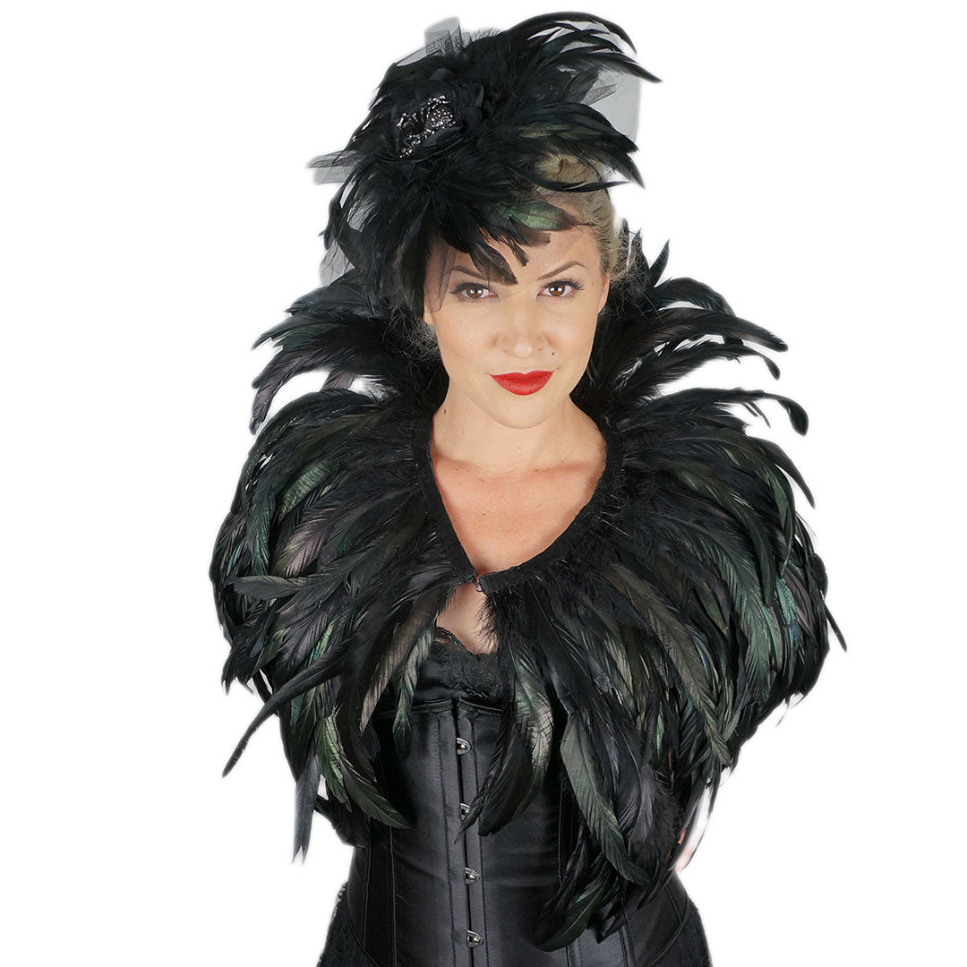 Black Feather Cape