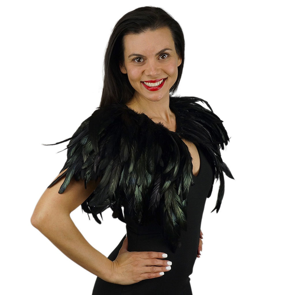 Black Feather Cape