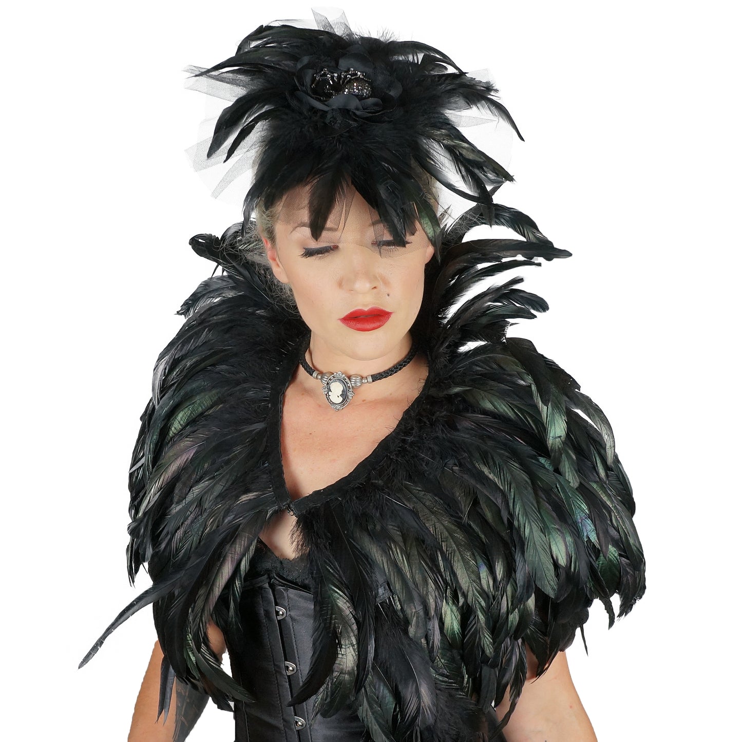 Black Feather Cape