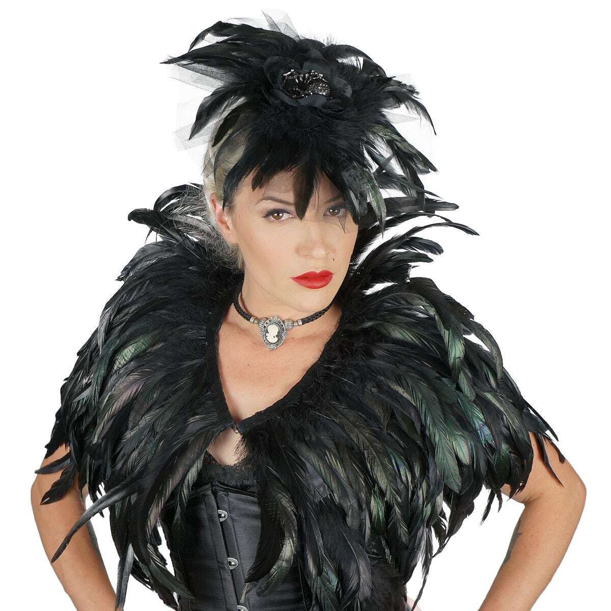 Black Feather Cape