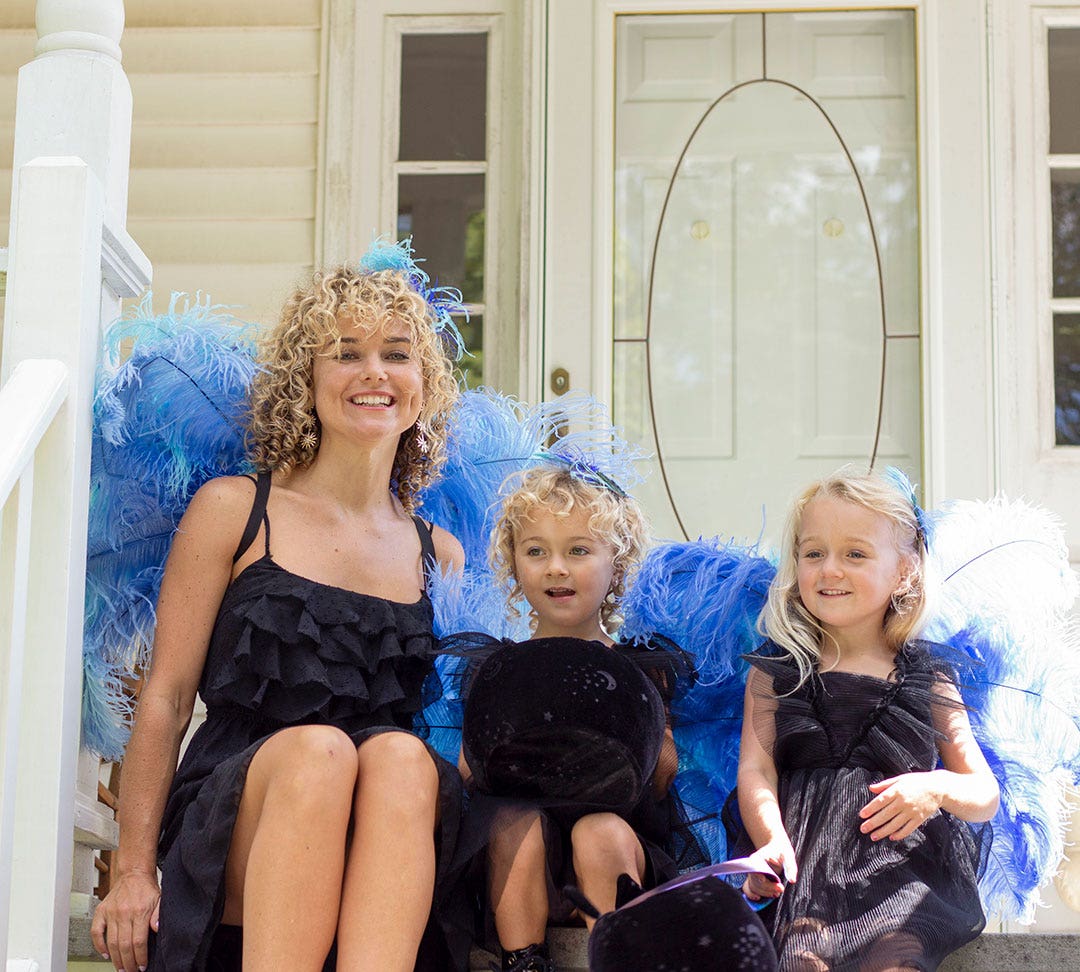 Large Peacock and Ostrich Feather Hair Clip