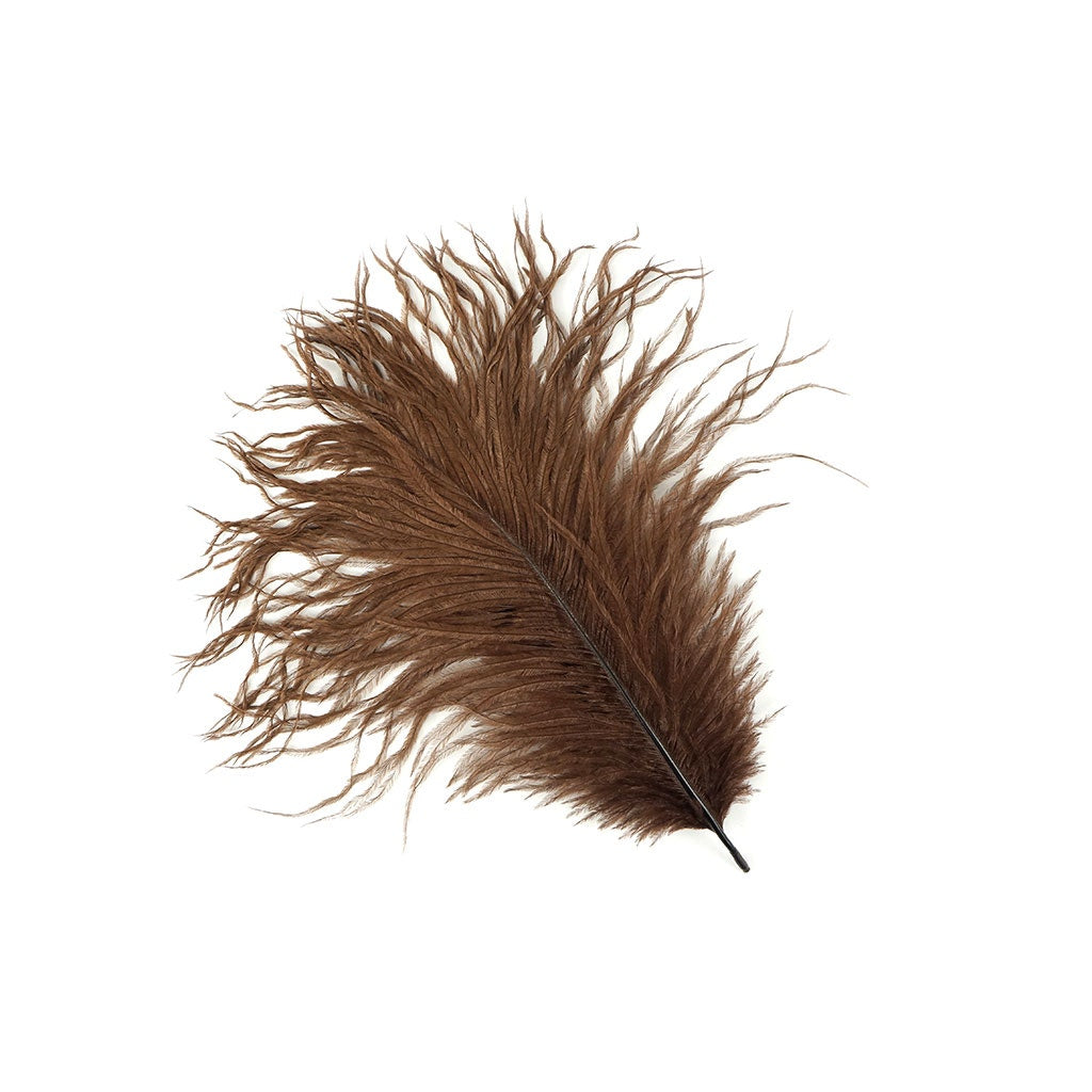 Ostrich Feathers 9-12" Drabs -  Brown