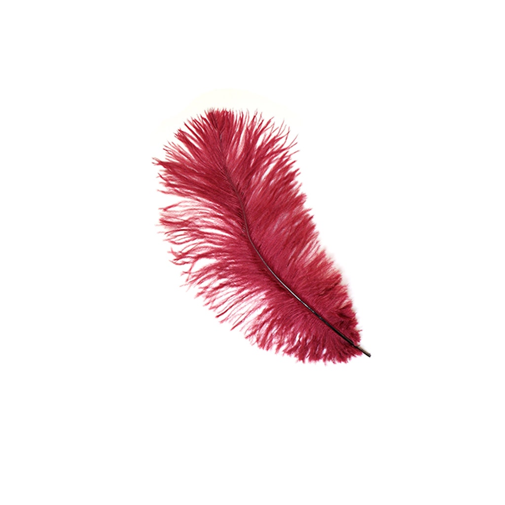 Ostrich Feathers 9-12" Drabs -  Burgundy