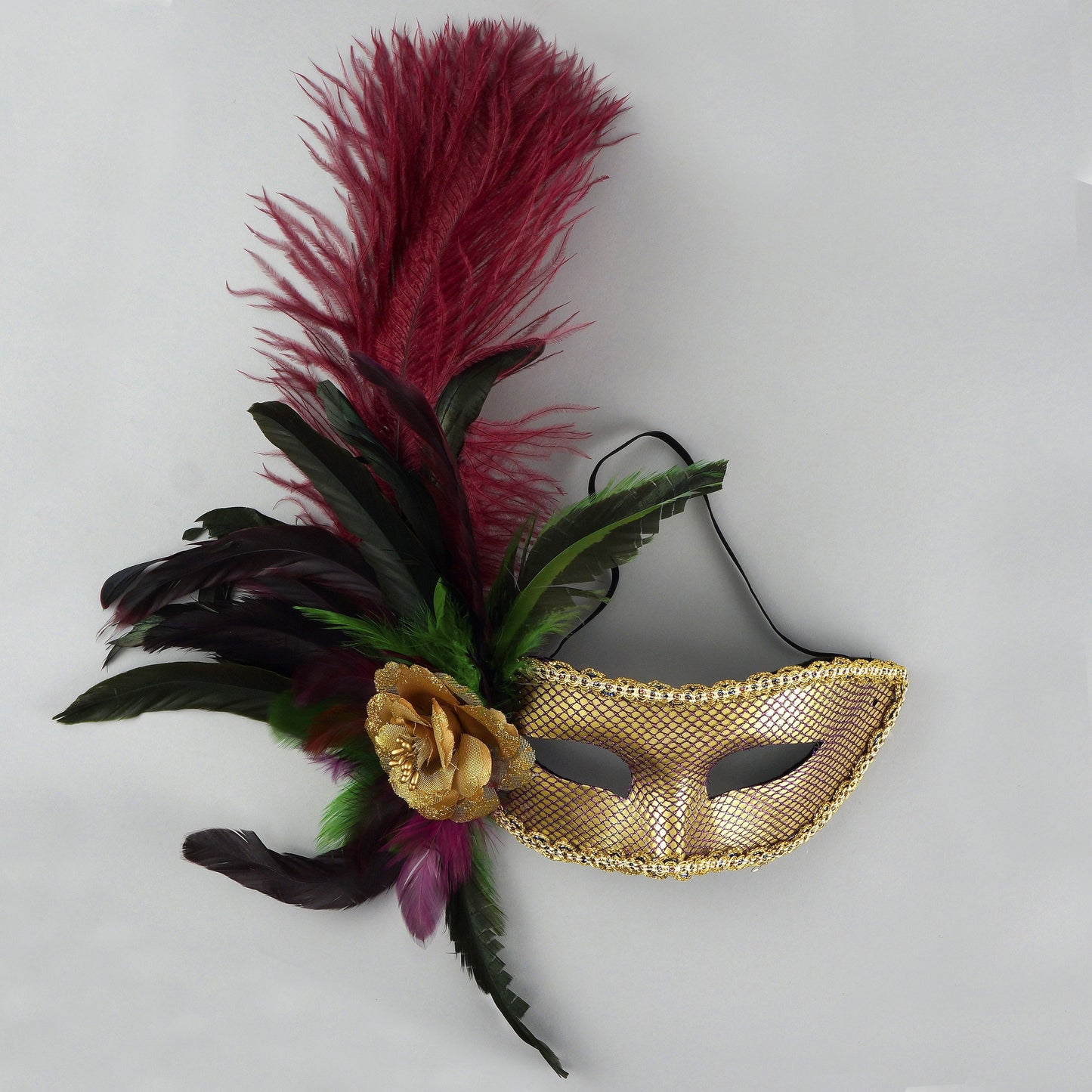 Ostrich Feathers 9-12" Drabs - Burgundy