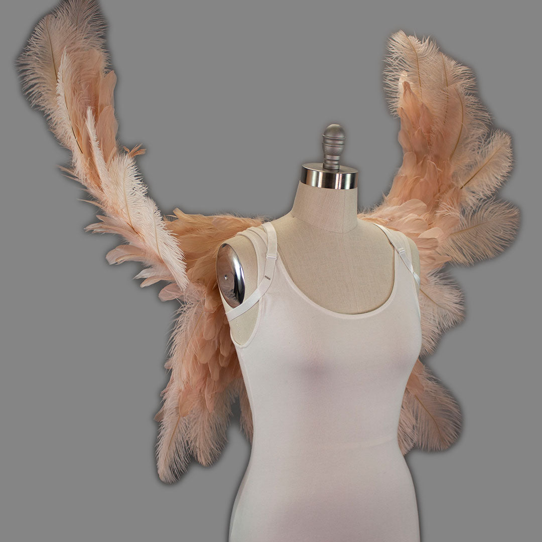 Large Angel Wings 64"X25" - Champagne