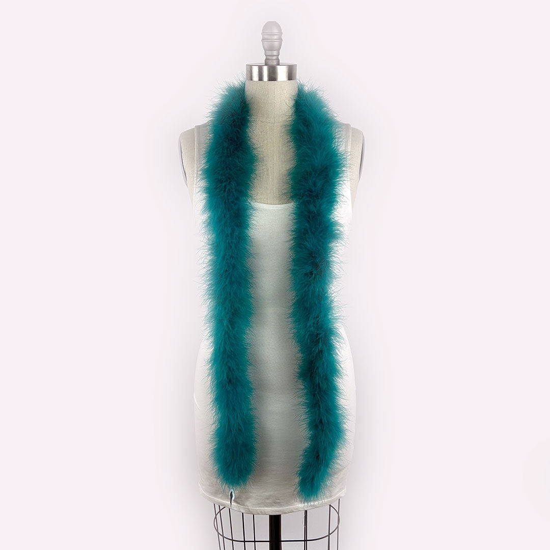 Full Marabou Feather Boa - Dark Aqua