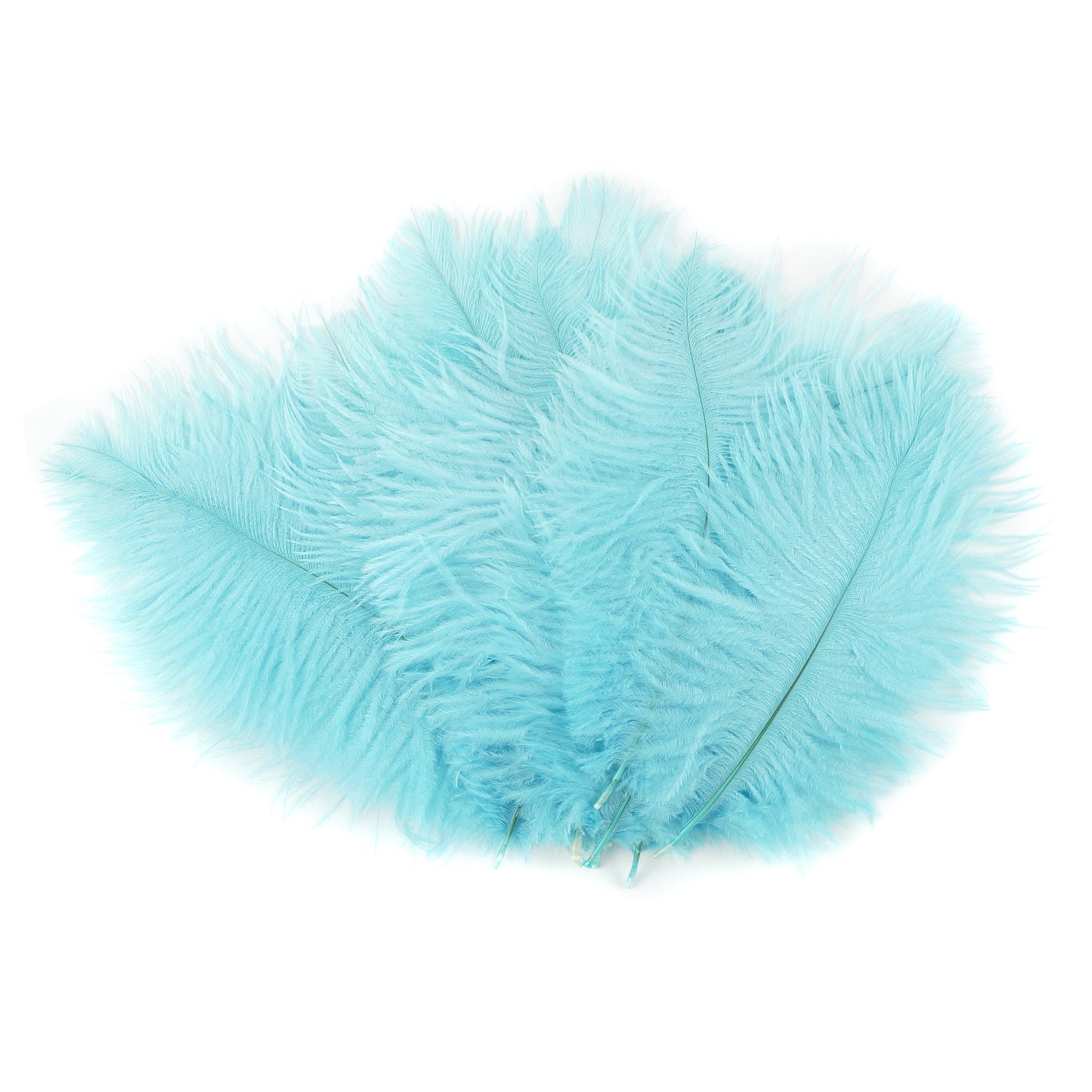 Ostrich Feathers 4-8" Drabs - Light Turquoise