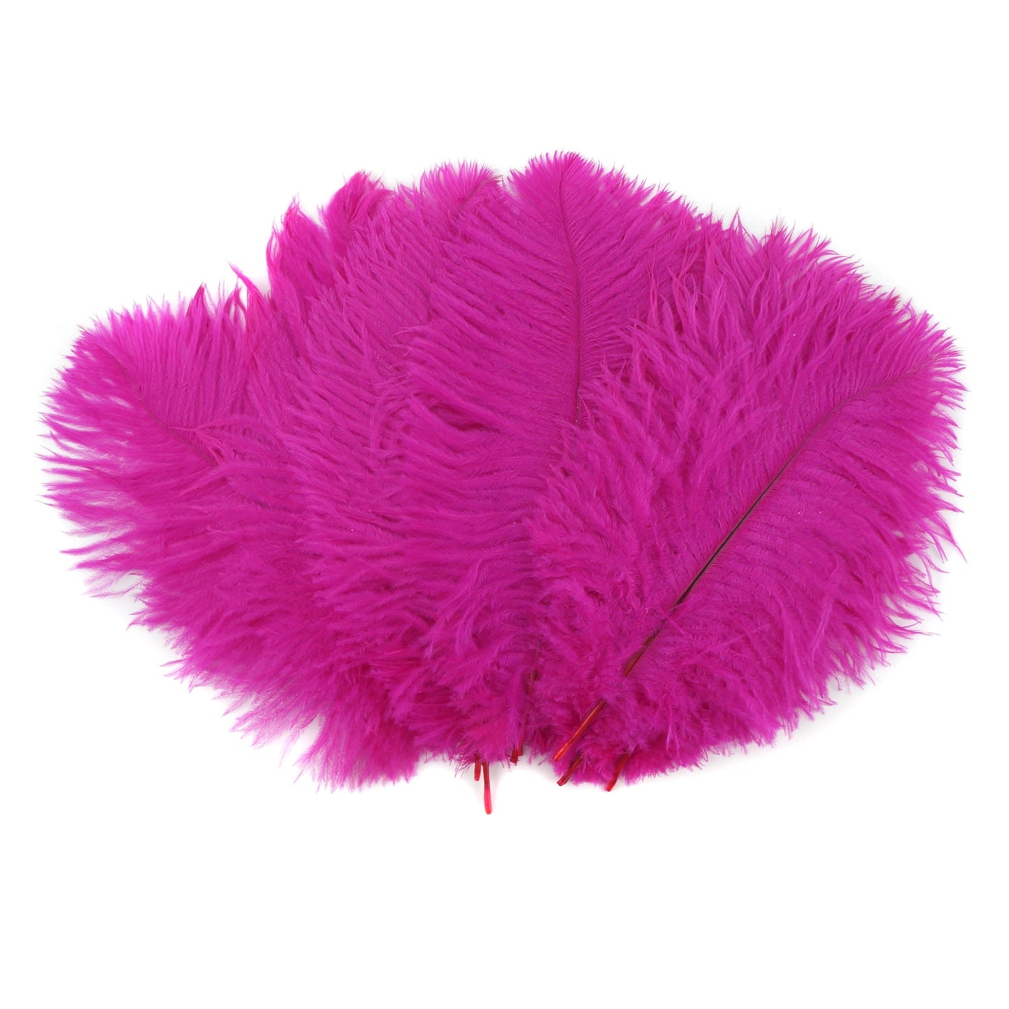 Ostrich Feathers 9-12" Drabs - Shocking Pink