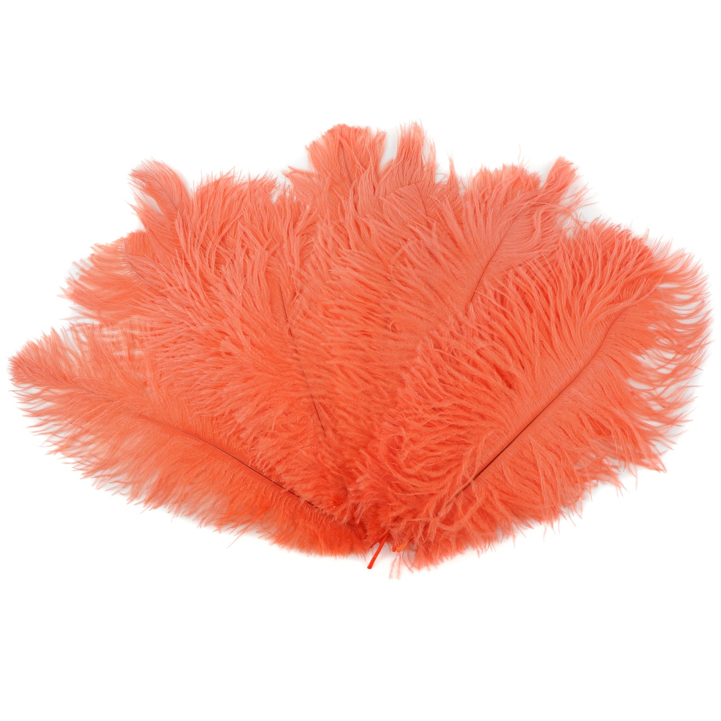 Ostrich Feathers 9-12" Drabs - Hot Orange