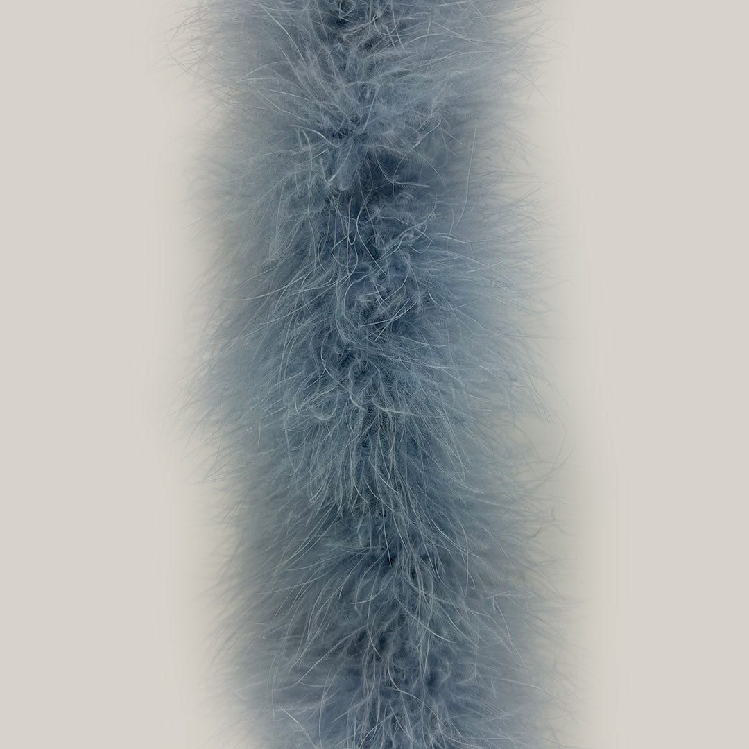 Full Marabou Feather Boa - Dusty Blue