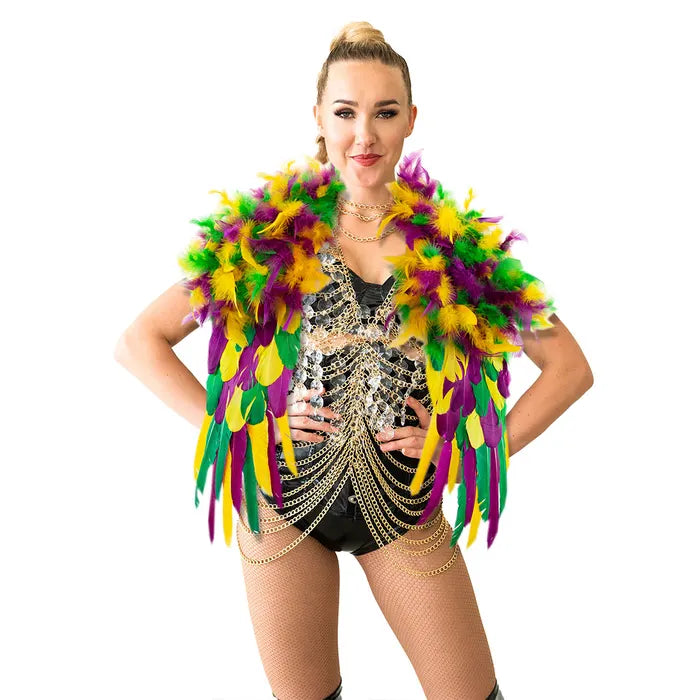 Feather Shrug - Mardi Gras –  by Zucker Feather Products,  Inc.