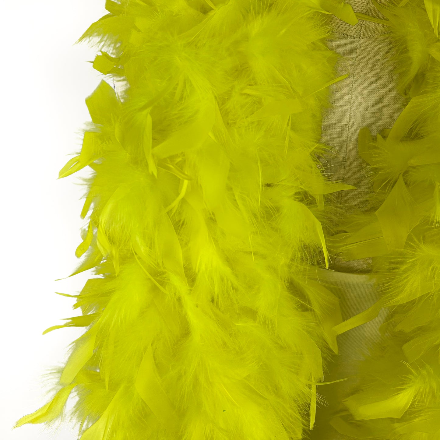 Chandelle Feather Boa - Heavyweight - Fluorescent Yellow