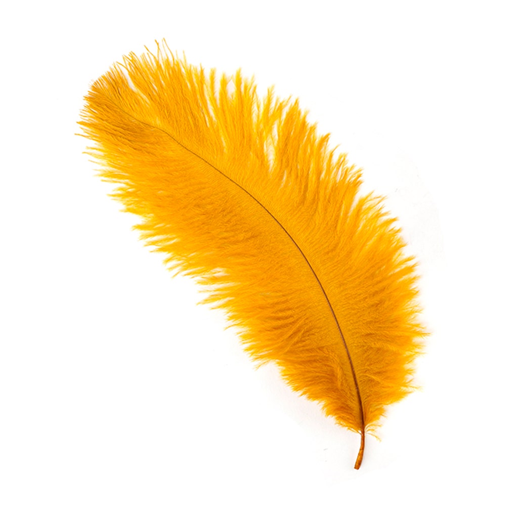 Ostrich Feathers 4-8" Drabs - Marigold