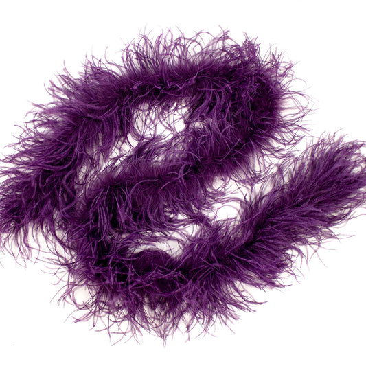 Grape Purple 2 Ply Ostrich Feather Boa