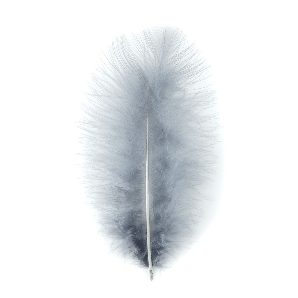 Loose Turkey Marabou Feathers 3-8" Dyed - Blue Dunn