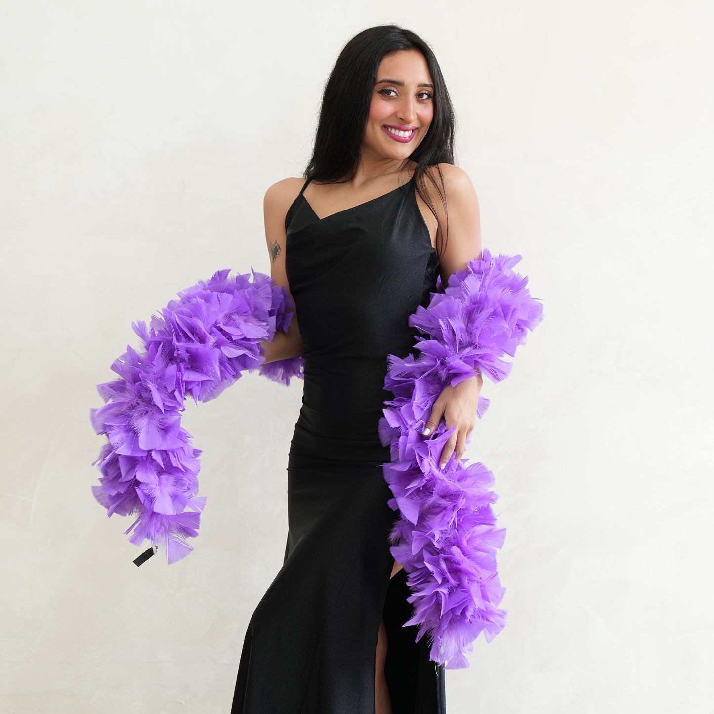 Turkey Feather Boa 6-8" - Lavender