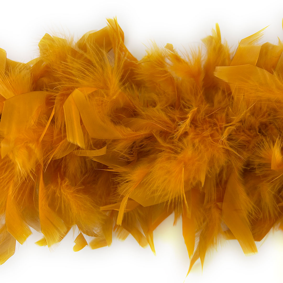 Chandelle Feather Boa - Medium Weight - Marigold