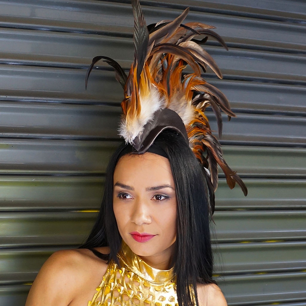 Natural Coque Feather Mohawk