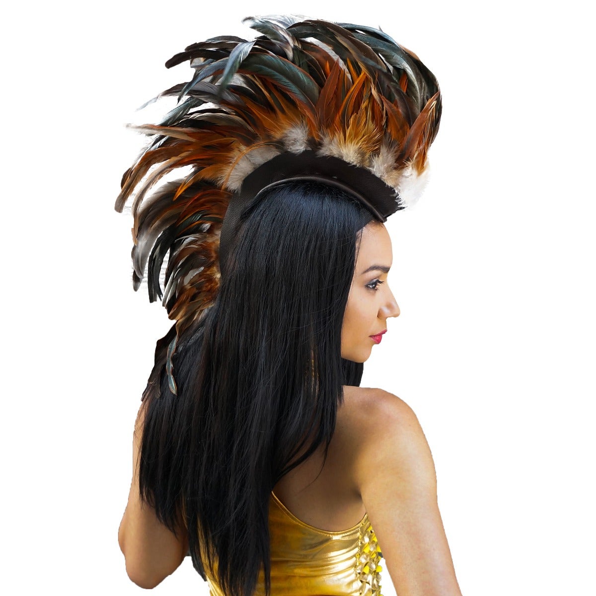 Natural Coque Feather Mohawk