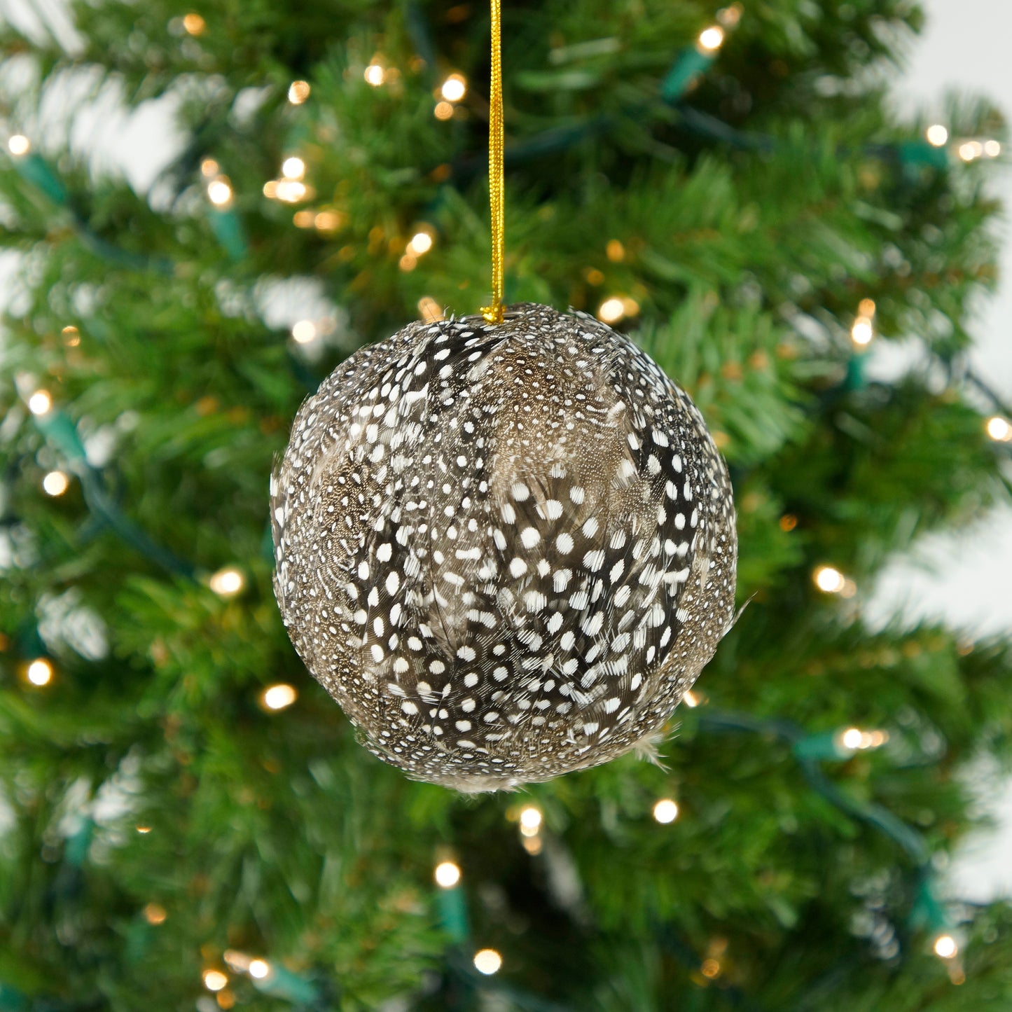 Guinea Feather Ornament - Natural