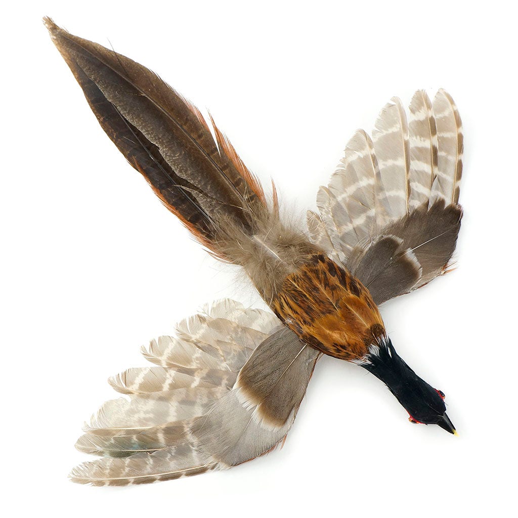 Natural Pheasant Bird Feather Ornament