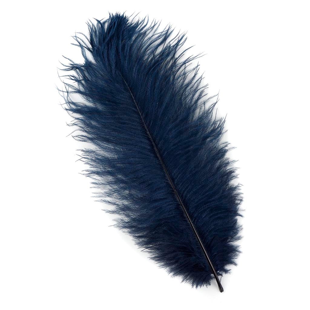 Ostrich Feathers 9-12" Drabs - Navy