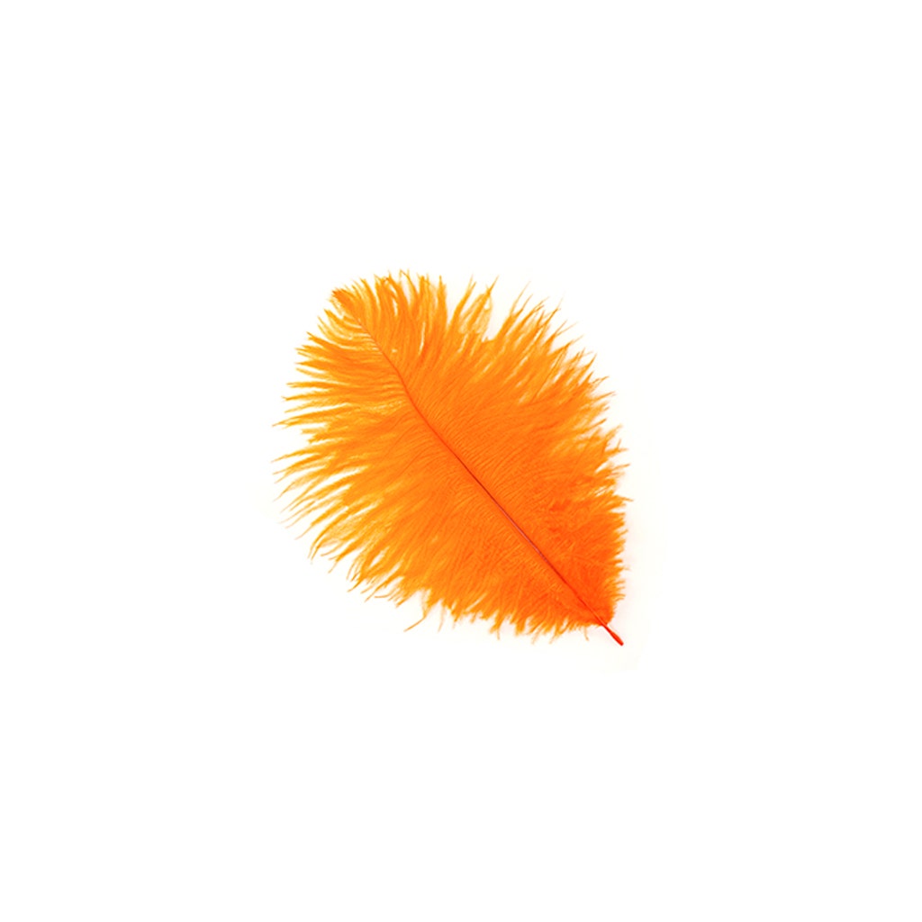 Ostrich Feathers 9-12" Drabs - Orange