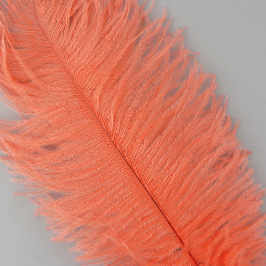 Ostrich Feathers 9-12" Drabs - Hot Orange