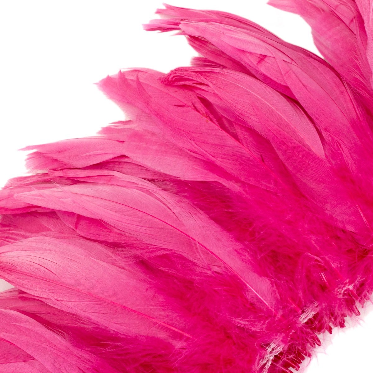 Goose Nagorie Dyed Feathers -Raspberry Sorbet