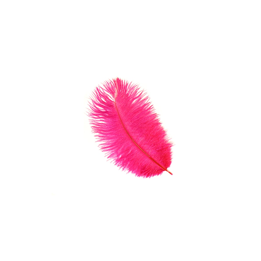 Ostrich Feathers 4-8" Drabs - Shocking Pink