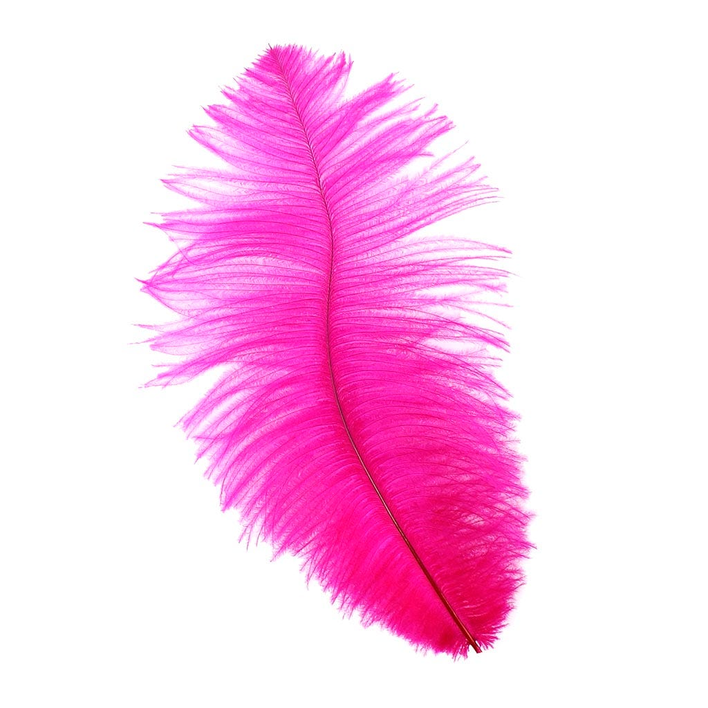 Ostrich Feathers 9-12" Drabs - Shocking Pink