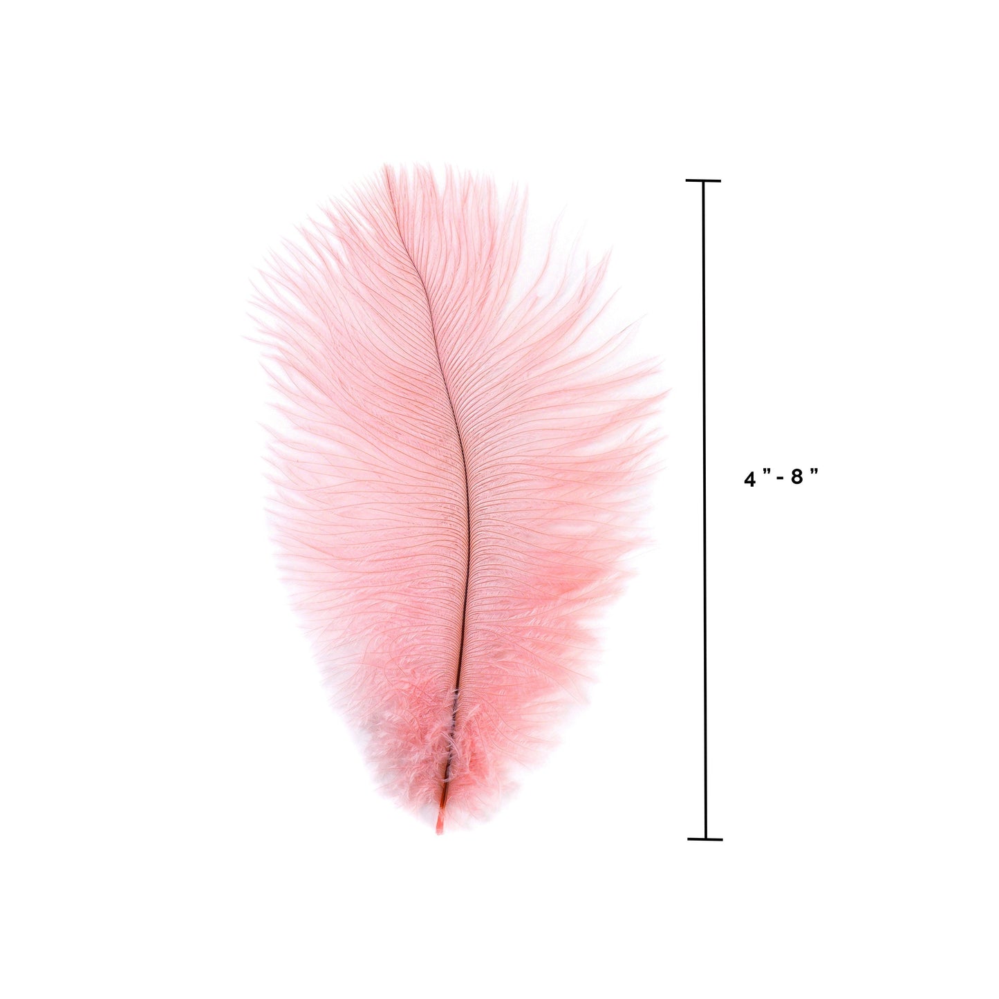 Ostrich Feathers 4-8" Drabs - Candy Pink