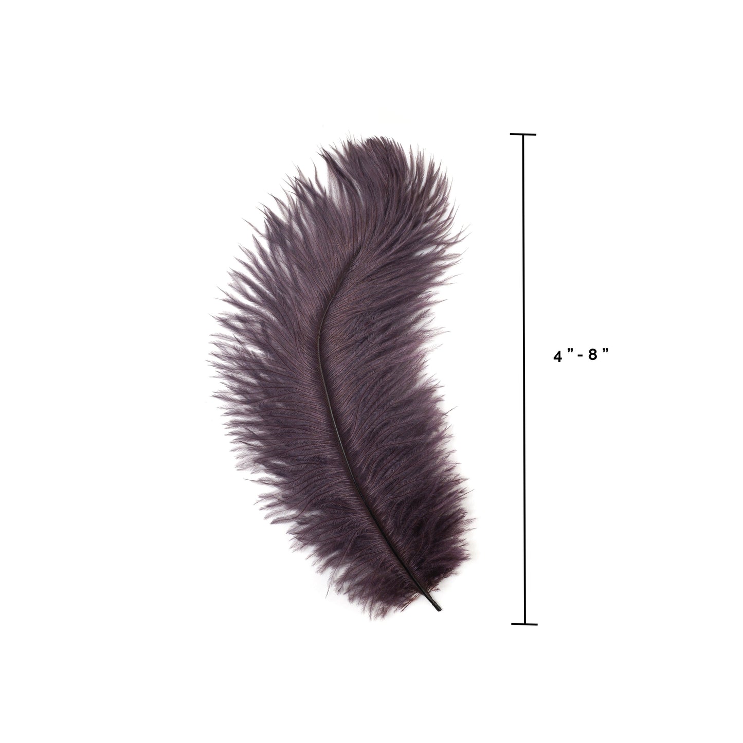 Ostrich Feathers 4-8" Drabs - Amethyst