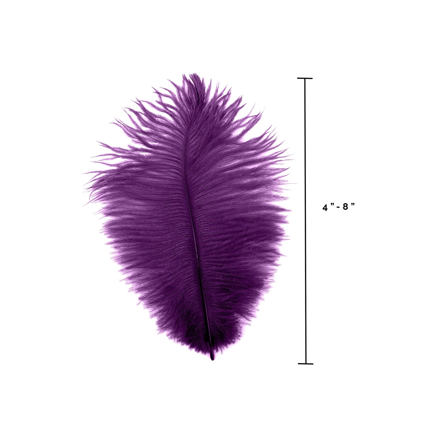 Ostrich Feathers 4-8" Drabs - Purple