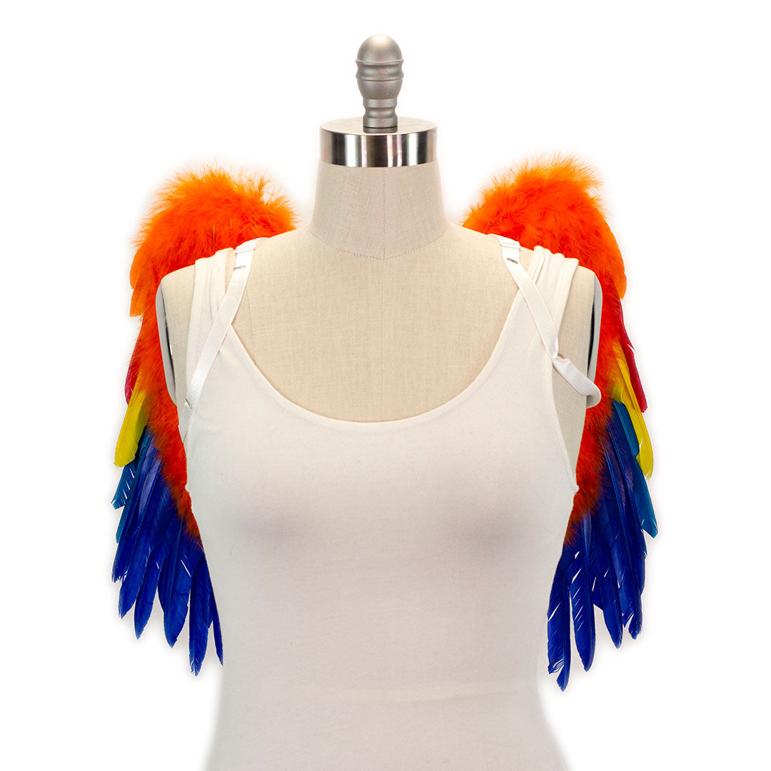 Scarlet Macaw Costume Feather Wings