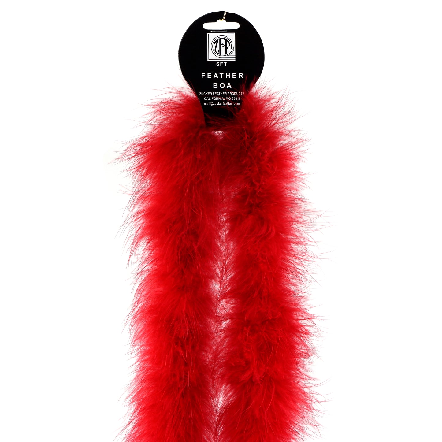 Full Marabou Feather Boa - Red