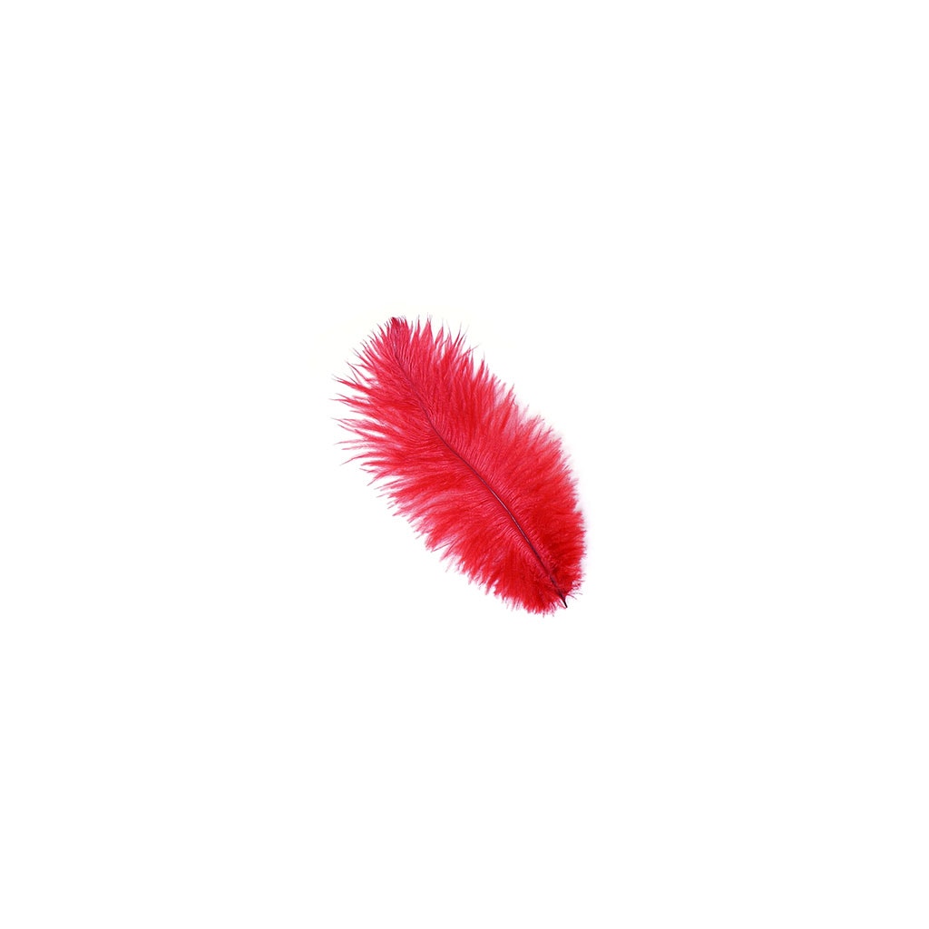 Ostrich Feathers 4-8" Drabs - Red