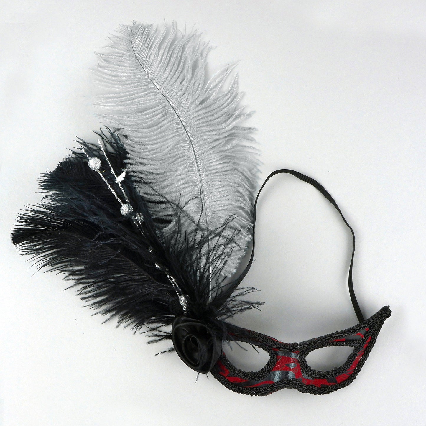 Ostrich Feathers 9-12" Drabs - Silver