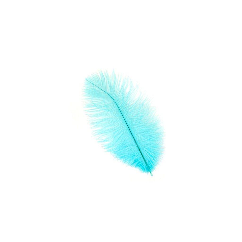 Ostrich Feathers 9-12" Drabs - Light Turquoise