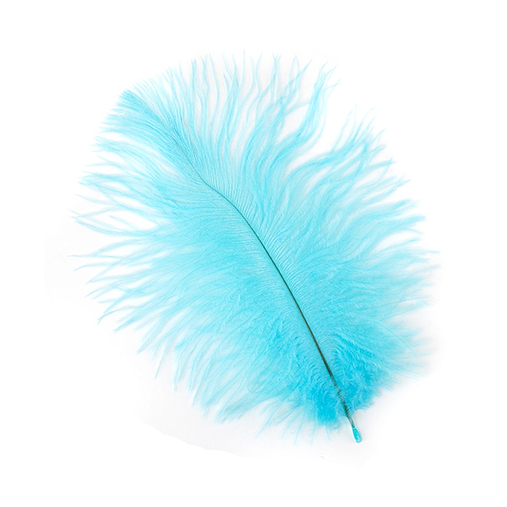 Ostrich Feathers 4-8" Drabs - Light Turquoise